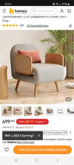 Prachtige design slaapstoel., Huis en Inrichting, Stoelen, Ophalen, Bruin, Zo goed als nieuw, Eén