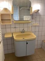 Retro/vintage zachtgele badkamerset Sphinx, Huis en Inrichting, Badkamer | Badkamermeubels, Ophalen, Gebruikt, Overige typen, Minder dan 100 cm
