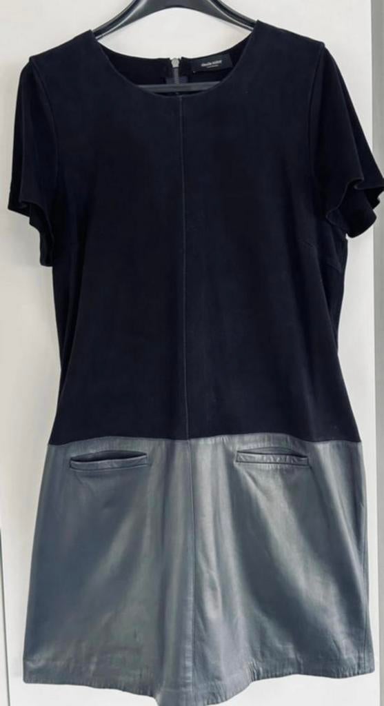 Nachtblauwe suède jurk van Claudia Sträter maat 40. NIEUW, Maat 38/40 (M), Blauw, Nieuw, Ophalen of Verzenden