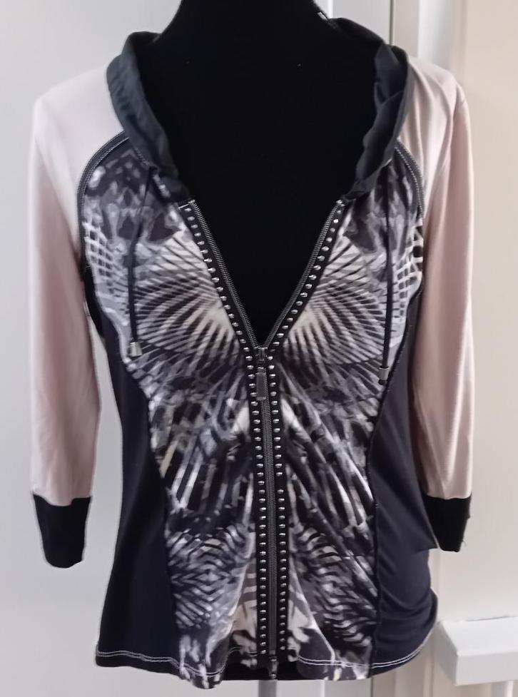 Pak,maat M,Biba,vestje,jasje,rok,zwart,oudroze,feest,blazer, Kleding | Dames, Jasjes, Kostuums en Pakken, Zo goed als nieuw, Kostuum of Pak