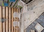 3x ijzeren tuinstoelen ( evt. Als deco stoelen), Tuin en Terras, Tuinstoelen, Ophalen, Gebruikt, Metaal