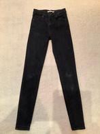 Zwarte spijkerbroek jeans Levi’s mile high super skinny, 25., Zwart, Ophalen of Verzenden, Zo goed als nieuw, W27 (confectie 34) of kleiner
