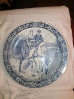 Delfts blauw bord met paard., Ophalen