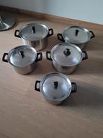 Pannenset BK 5-delig, Huis en Inrichting, Keuken | Potten en Pannen, Ophalen, Gebruikt, Rvs, Pannenset