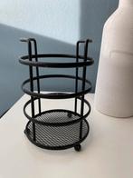 Zwarten metalen draadstaal keukengerei bakje, Ophalen of Verzenden, Zo goed als nieuw