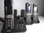 PHILIPS 3 x handsets D605 trio, Ophalen of Verzenden, Zo goed als nieuw, 3 handsets, Stralingsarm