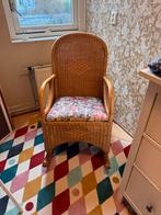 Vintage riet schommelstoel, Ophalen, Gebruikt, Bruin, Riet of Rotan
