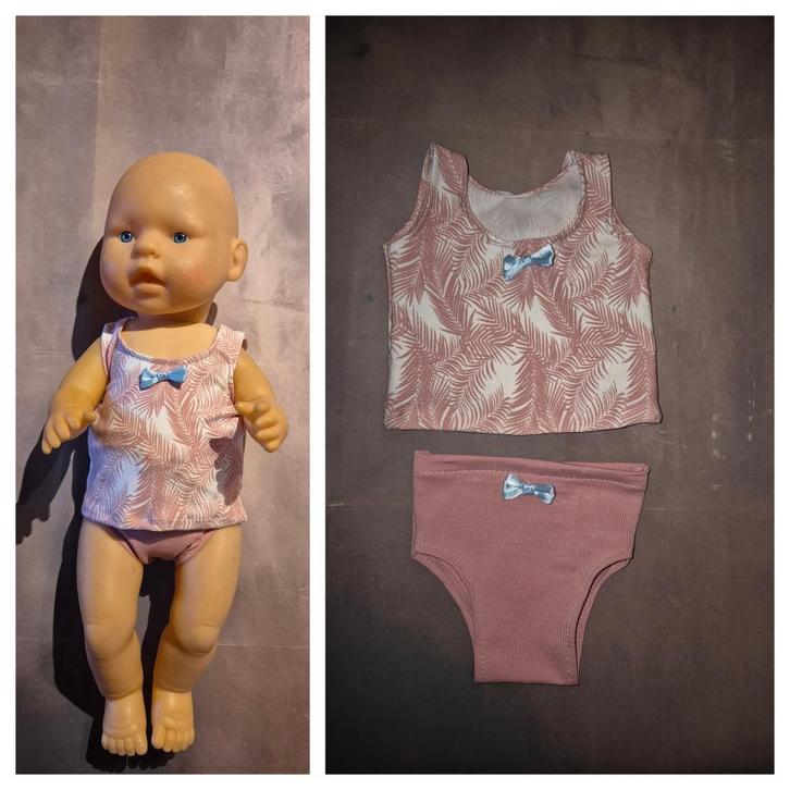 Ondergoed oudroze voor 43cm pop o.a baby born, Kinderen en Baby's, Speelgoed | Poppen, Nieuw, Babypop, Ophalen of Verzenden