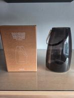 Vaas/windlicht Smoke Grey glas, Ophalen of Verzenden, Overige materialen, Minder dan 25 cm