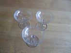 3 geslepen glazen uit de jaren 30., Ophalen of Verzenden