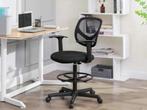 NİEUW Bureaustoel Canvasstoel Ergonomische zitkruk, Zwart, Nieuw, Ophalen of Verzenden, A