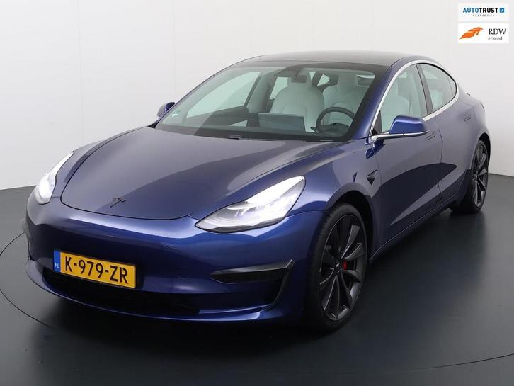 Tesla Model 3 Performance AWD 75 kWh, Auto's, Tesla, Bedrijf, Te koop, Model 3, 4x4, ABS, Airbags, Airconditioning, Bluetooth