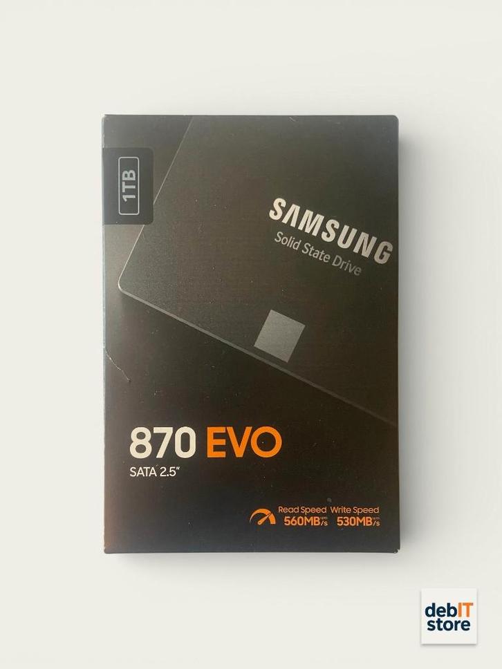 Samsung 870 EVO 1tb SSD, Computers en Software, Harde schijven, Zo goed als nieuw, Laptop, SSD, SATA, Ophalen of Verzenden