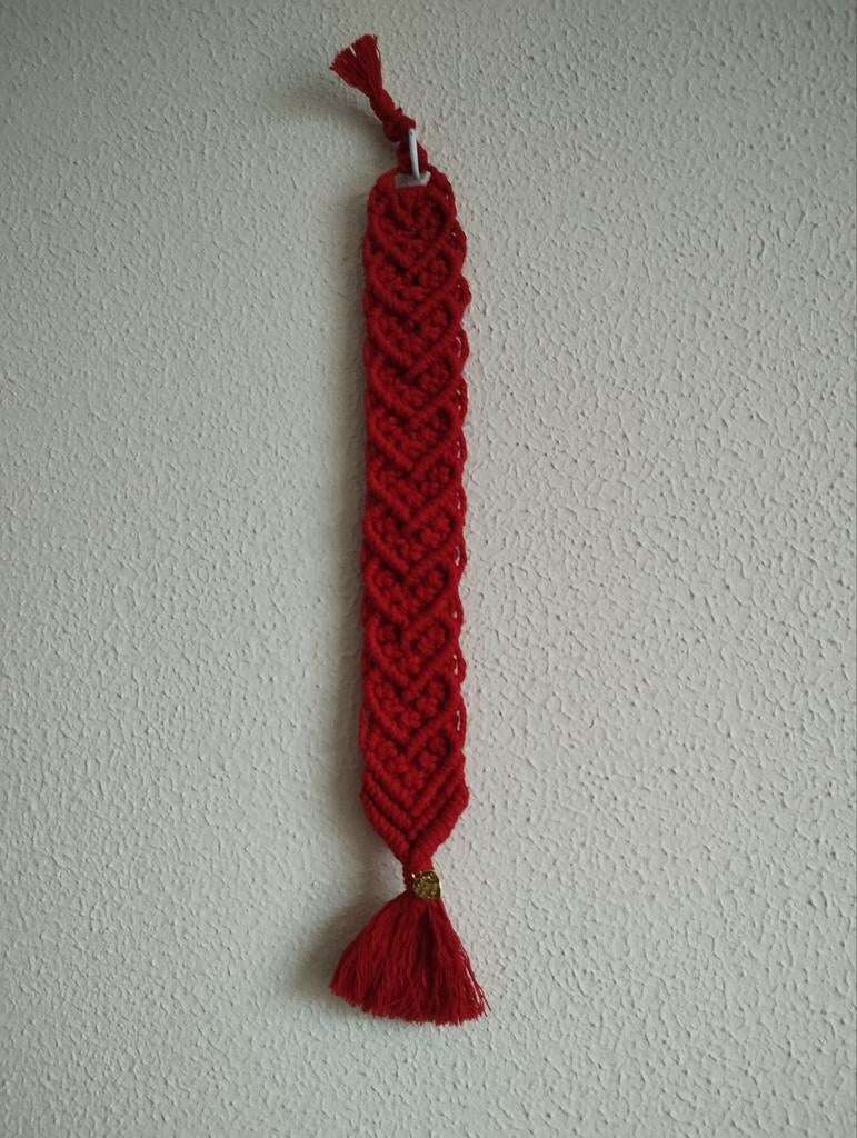 Moederdag Handgemaakte macramé boekenlegger.Sisters Forever, Hobby en Vrije tijd, Breien en Haken, Nieuw, Haken, Overige typen