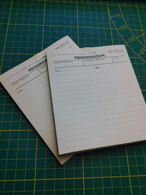 Brits notepad - Army Form C348 (Repro), Verzamelen, Militaria | Tweede Wereldoorlog, Landmacht, Boek of Tijdschrift, Engeland