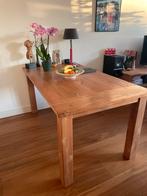 Mooie teak houten eettafel, Huis en Inrichting, Tafels | Eettafels, Antiek, Teakhout, Zo goed als nieuw, 150 tot 200 cm