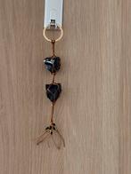 Prachtige handgemaakte macramé ruwe obsidiaan sleutelhanger, Ophalen of Verzenden, Nieuw