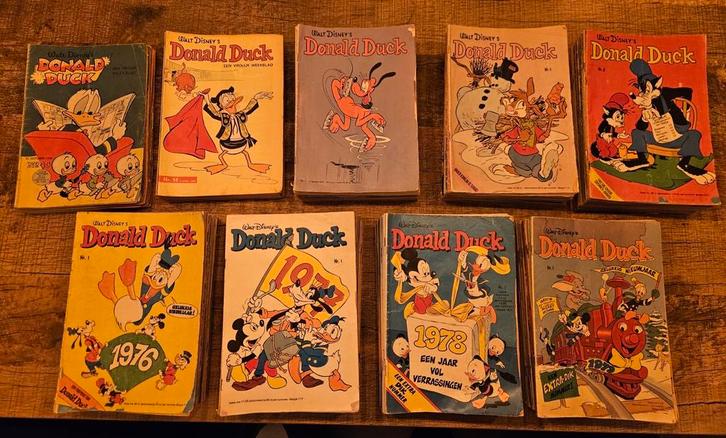 Donald Duck Duck jaargangen 1972, 1974-1979 en jaren 50/60!, Boeken, Stripboeken, Gelezen, Eén stripboek, Ophalen of Verzenden