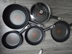 Koekenpannen, wokpan, hapjespan Tefal, Huis en Inrichting, Gebruikt, Inductieplaat, Pannenset, Ophalen of Verzenden
