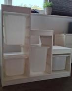 2x IKEA TROFAST Basiselement wit – 99x44x94 cm (met bakken), Ophalen, Kunststof, Zo goed als nieuw, Minder dan 100 cm