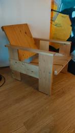Design Rietveld krat fauteuil, Huis en Inrichting, Fauteuils, Ophalen, Gebruikt, Minder dan 75 cm, 50 tot 75 cm