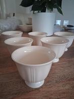 Wedgwood Queens Plain 6 Schaaltjes op voet splinter Nieuw, Huis en Inrichting, Keuken | Servies, Ophalen of Verzenden, Nieuw, Wedgwood
