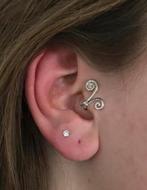Nieuwe zonder gaatje piercing zilverkleur, Ophalen of Verzenden, Nieuw, Zilver, Overige typen