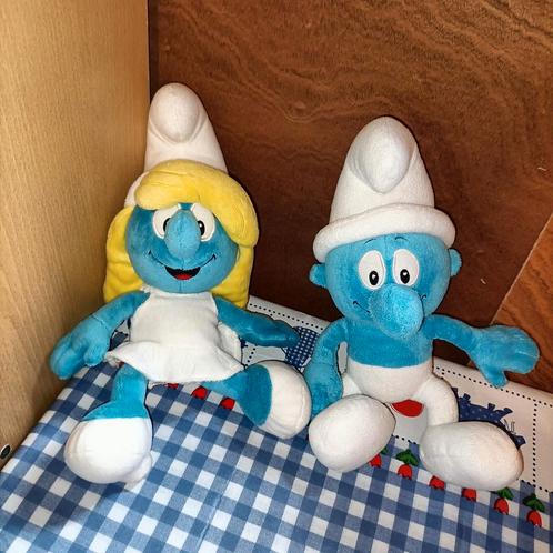 Smurf en Smurfin knuffel Albert Heijn 30 cm groot, Kinderen en Baby's, Speelgoed | Knuffels en Pluche, Ophalen of Verzenden
