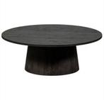 Maan salontafel donkerbruin 35x100cm, Huis en Inrichting, Tafels | Salontafels, 100 tot 150 cm, Rond, Nieuw, Minder dan 50 cm