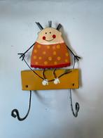 Handbeschilderd ijzeren kapstokje kinderkamer. Meisje, Ophalen, Nieuw, Kapstokje