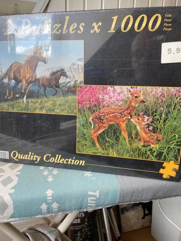 2 Puzzels x 1000 stukjes - Quality Collection beschikbaar voor biedingen