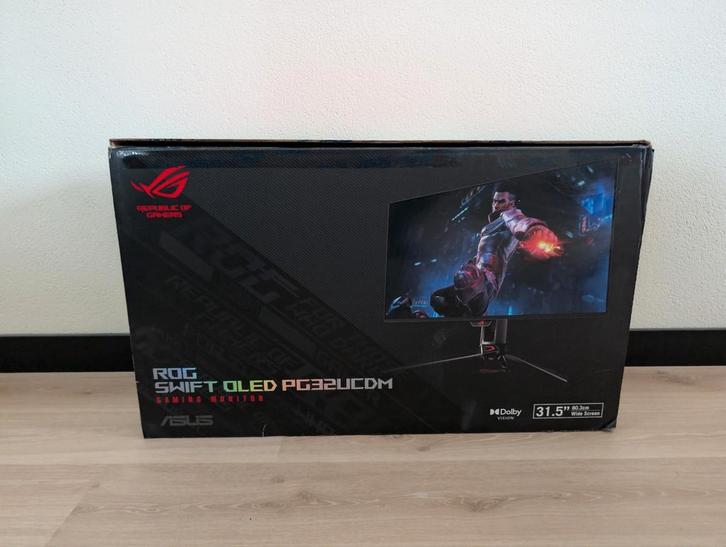 Asus PG32UCDM OLED Gaming Monitor, Computers en Software, Monitoren, Zo goed als nieuw, 201 Hz of meer, DisplayPort, HDMI, USB-C