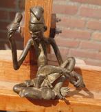 ~1900 Afrikaanse bronzen beeld, De zwaard maker Akan, Ghana, Antiek en Kunst, Ophalen of Verzenden