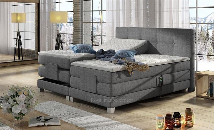 Complete set boxspring elektrisch vanaf € 1199 -ACTIE-, Huis en Inrichting, Slaapkamer | Bedden, Nieuw, Tweepersoons, 180 cm, Hout