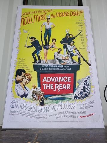 Zeer grote Ingelijste Retro Filmposter: Advance to the Rear beschikbaar voor biedingen