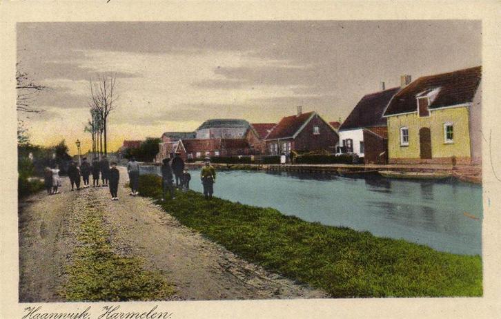 Haanwijk, Harmelen - volk boot - ongelopen, Verzamelen, Ansichtkaarten | Nederland, Ongelopen, Noord-Brabant, Voor 1920, Ophalen of Verzenden