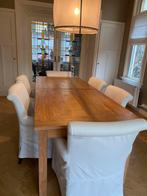 Teakhouten eettafel, Ophalen, 200 cm of meer, 50 tot 100 cm, Zo goed als nieuw
