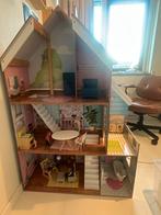 Groot Poppenhuis kidkraft 128cm (incl accesoires), Ophalen, Zo goed als nieuw, Poppenhuis