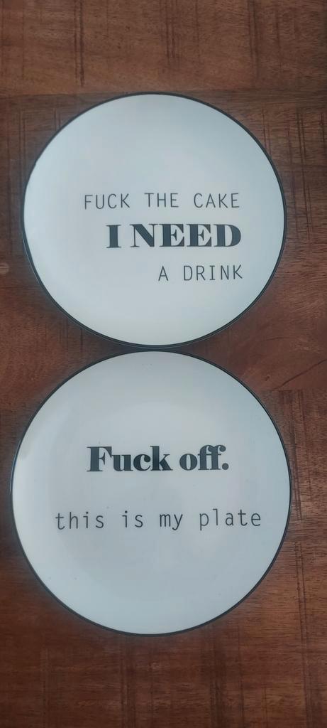 Gebaksbordje Housevitamin ø 18 cm ( per stuk), Huis en Inrichting, Keuken | Keukenbenodigdheden, Nieuw, Ophalen of Verzenden