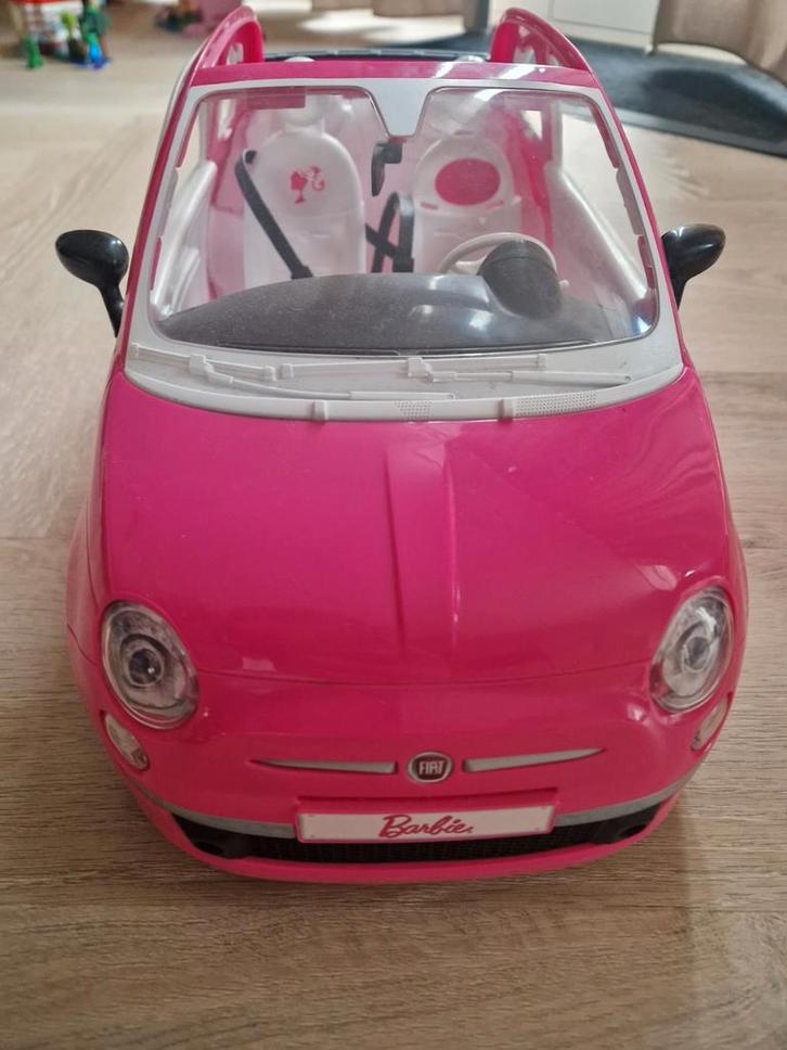 Barbie Auto - Roze Fiat 500, Kinderen en Baby's, Speelgoed | Overig, Zo goed als nieuw, Meisje, Ophalen