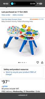 Baby Einstein Activity Tafel, Kinderen en Baby's, Speelgoed | Babyspeelgoed, Ophalen, Zo goed als nieuw, Auto, Met licht