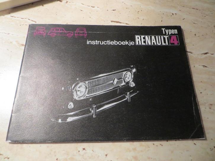 Instructieboek Renault 4, Renault 4 bestelauto 1972, Auto diversen, Handleidingen en Instructieboekjes, Ophalen of Verzenden