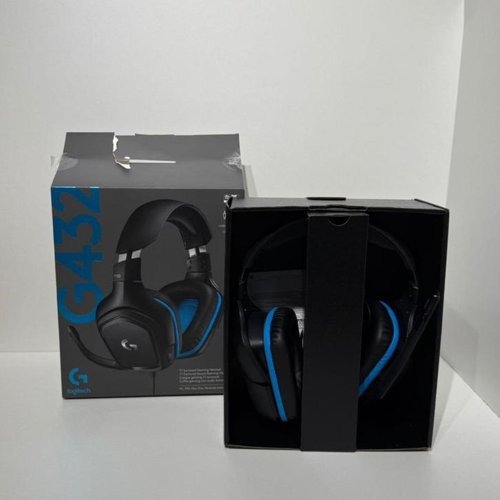 Logitech G432 Surround Sound Wired Gaming Compleet Met Bon, Computers en Software, Headsets, Zo goed als nieuw, Over-ear, Bedraad
