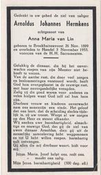 Arnoldus J. Hermkens 1899 Broekhuizenvorst + 1953 Handel, Verzenden