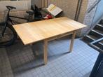 Uitklapbare tafel met twee stoelen (ikea), Huis en Inrichting, Tafels | Eettafels, Ophalen, Gebruikt, 50 tot 100 cm, Vijf personen of meer