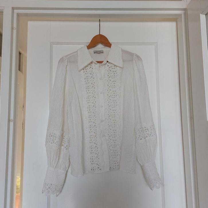Aaiko Witte Blouse, Kleding | Dames, Blouses en Tunieken, Zo goed als nieuw, Wit, Ophalen of Verzenden