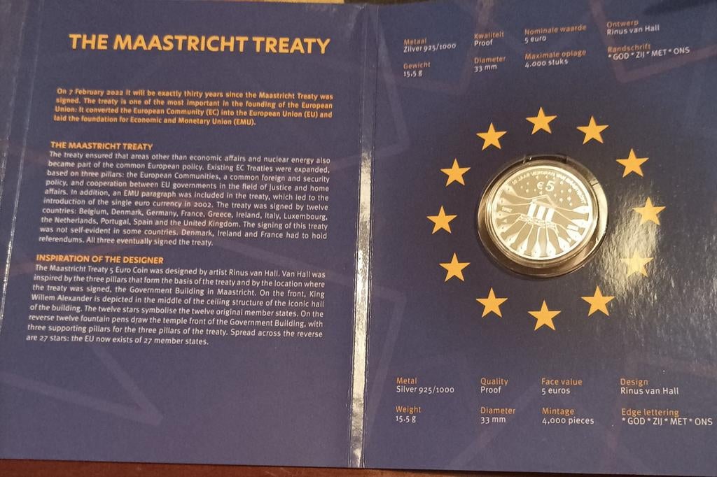 Verdrag van Maastricht, Ophalen of Verzenden, 2 euro