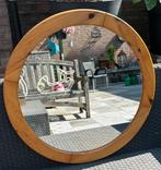Grenen spiegel vintage rond, Gebruikt, Rond, Ophalen of Verzenden, Minder dan 100 cm