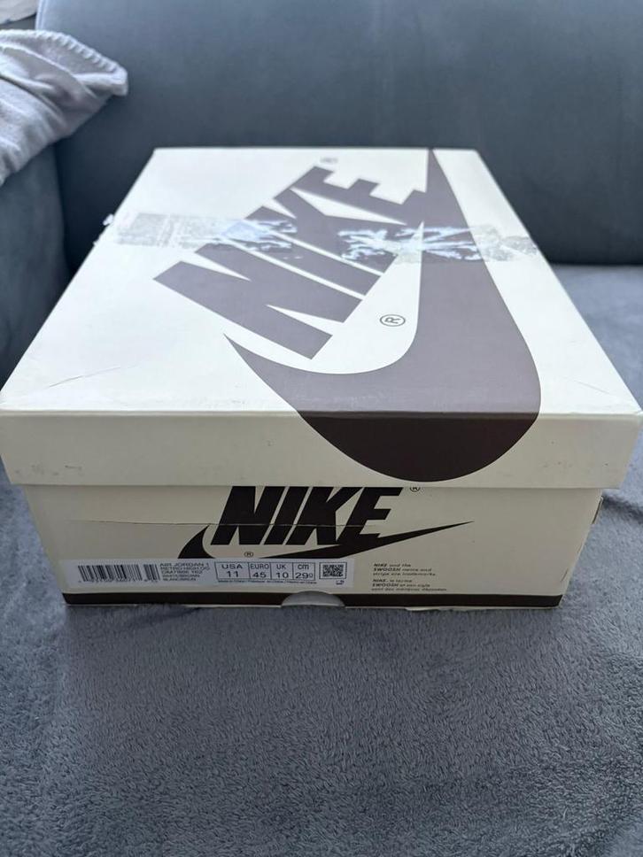Nike Travis Scott Reverse Mocha US11/EU45, Kleding | Heren, Schoenen, Nieuw, Sneakers of Gympen, Bruin, Ophalen of Verzenden