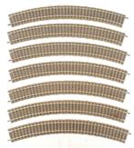 Fleischmann HO 1:87 Profi-Gleis Bocht R 420 Rails 7x 6125, Gelijkstroom, Fleischmann, Rails, Ophalen of Verzenden